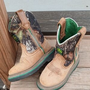John Deere Kids Camo Boots